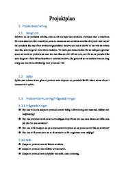 Projektplan | Teknisk
