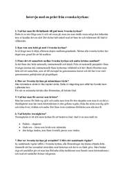 Intervju med en präst från svenska kyrkan (Redovisning)