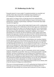 EU-Medlemskap (Ja eller Nej)