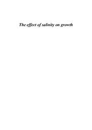 The effect of salinity on growth | Biologi uppgift
