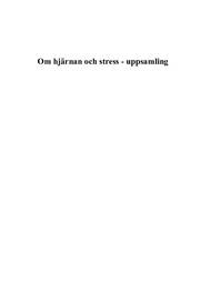 Om hjärnan och stress | uppsamling