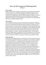 Passiv och Aktiv transport och Membranpotential