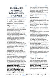 Flertalet personer dödade av en tiggare