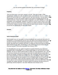 Språket förändrats | Svenska