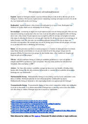 Privatekonomi och nationalekonomi | Samhällskunskap