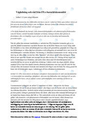 Vägledning och råd från FN_s barnrättskommitté