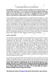 ‘Vi skänker skåne till Danmark’ | Svenska