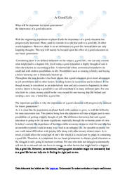 A Good Life | Engelska uppgift