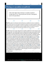 Ökning av anmälda sexualbrott | Uppgift i juridik