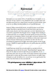 Björnstad | Analys av roman | Fredrik Backman