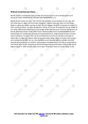 Myt om prinsessan Diana | Referat av myt | Monika Åström