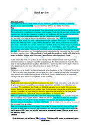 The notebook | Book review i engelska | Nicholas Sparks