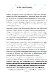 Språk är vägen till framgång | Uppgift i Svenska som andraspråk