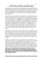 Vad innefattar egentligen familjebegreppet | Uppgift