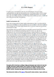 Butiksobservation | ICA | Rapport | Uppgift