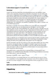 Groende frön | Pollineringsprocess | Laborationsrapport i biologi