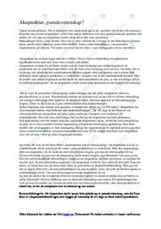 Vetenskap eller inte