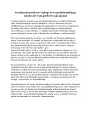 Svenskans historiska utveckling