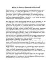 Zlatan Ibrahimovic | En svensk fotbollslegend