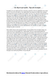 Lär dig ett nytt språk | Tips och strategier