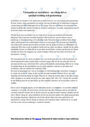 Värnandet av sociolekt | Språkutveckling & gemenskap