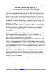 Analys av modeföretaget Gant AB