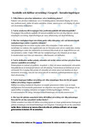 Samhälle och hållbar utveckling i Geografi