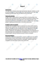 Develop work environments | Report