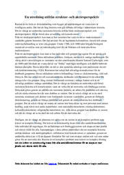 En utredning utifrån struktur- och aktörsperspektiv