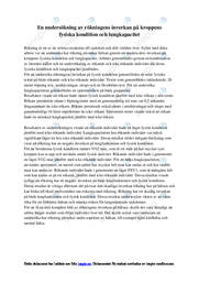 Rökningens påverkan på fysisk kondition & lungkapacitet