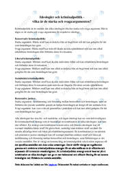 Ideologier & kriminalpolitik