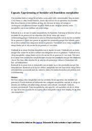 Uppsats | Uppvärmning av bostäder och framtidens energikällor