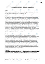 Pendelns svängningstid | Laborationsrapport