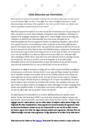 En bortion Etisk diskussion