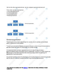Divisionsorganisation och funktionsorganisation