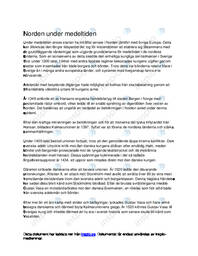 Norden under medeltiden | Sammanfattning