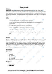 Separera sand från salt | Labbrapport