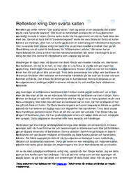 Den svarta katten Analys