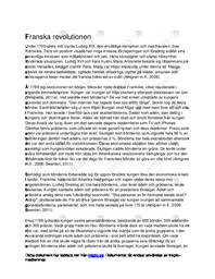 Franska revolutionen | Händelseförlopp och Konsekvenser