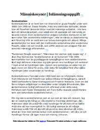 Människosyner | Inlämningsuppgift