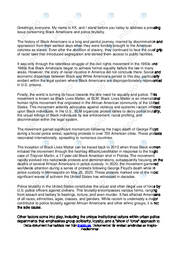 Black Lives Matter Speech Analysis