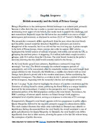 British monarchy & the birth of Prince George | Engelska uppgift