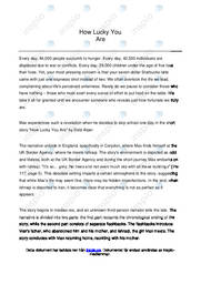 Engelska | How Lucky You Are