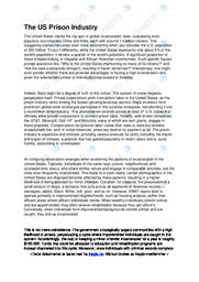 Engelska | The US Prison Industry