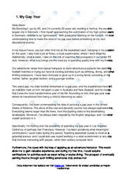 Engelska | My Gap Year