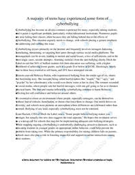 Cyberbullying | Analyse