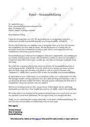 SustainableEating | Engelska Email