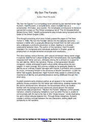 My Son The Fanatic by Hanif Kureishi
