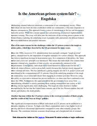 Is the American prison system fair? | Engelska