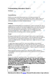 Volymmätning | Labbrapport